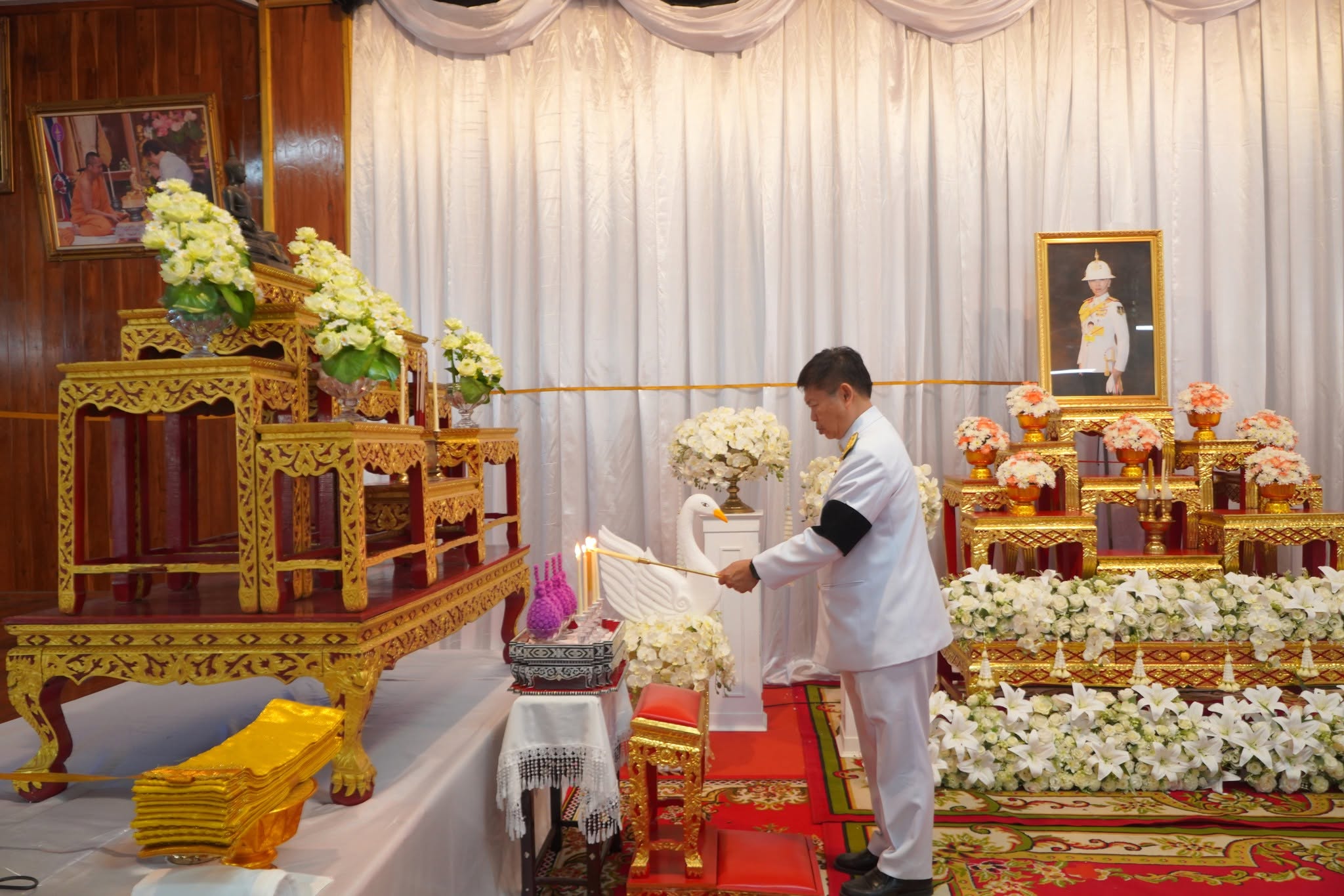 จังหวัดหนองบัวลำภู จัดพิธีบำเพ็ญกุศลสวดพระพุทธมนต์อุทิศถวายพระกุศลแด่ สมเด็จพระเจ้าลูกเธอ เจ้าฟ้าพัชรกิติยาภาฯ คืนที่ 3